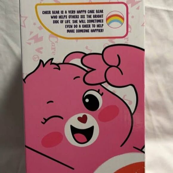 14” Care Bears pink Stuff Plush Cheer Bear Kids Toys Gifts Collectors - Picture 5 of 7